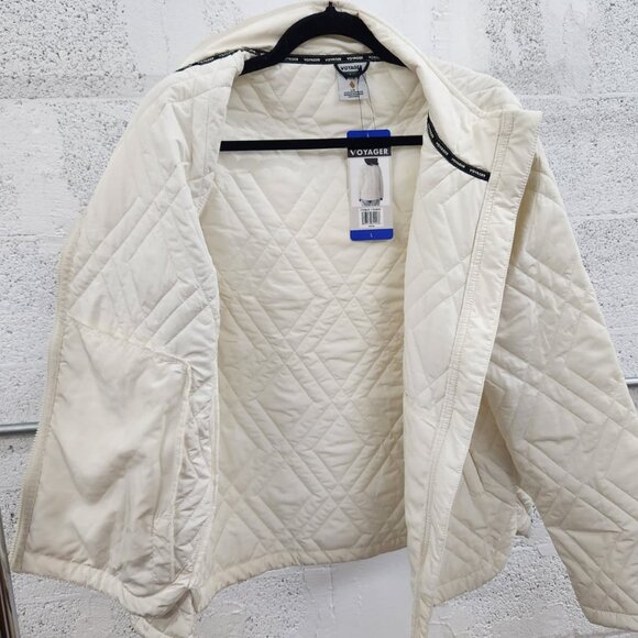 NWT Voyager Women’s Cream Quilted Jacket – Size L - Picture 8 of 12